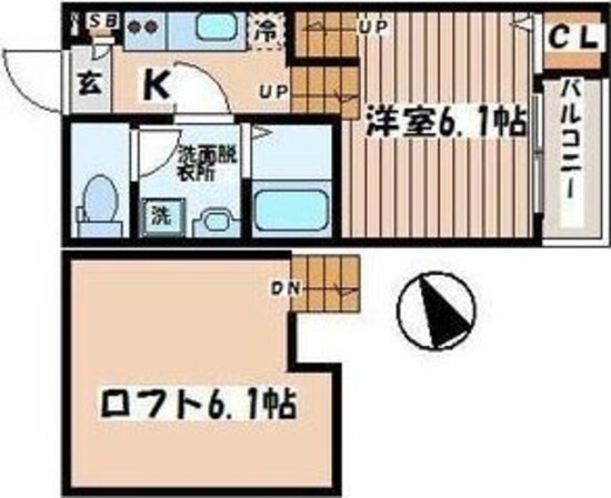 グラード旭ヶ丘の物件間取画像